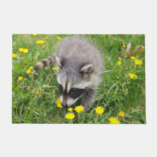 Baby-Waschbär-Türmatte Fußmatte