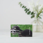 Baby-Waschbär-Visitenkarten Visitenkarte (Stehend Vorderseite)