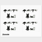 Baby-Wechselstation Rechteckiger Aufkleber (Blatt)