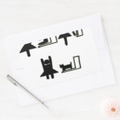 Baby-Wechselstation Rechteckiger Aufkleber (Umschlag)