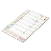 Baby Weekly Plan Planer Pastel Green Thema Notizblock (angewinkelt)