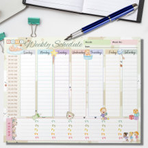 Baby Weekly Plan Planer Pastel Green Thema
