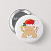 Baby-Weihnachten Button (Vorne & Hinten)