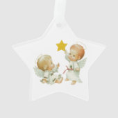 Baby-Weihnachtsengel Ornament (Rückseite)