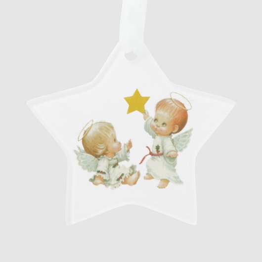 Baby-Weihnachtsengel Ornament (Rückseite)
