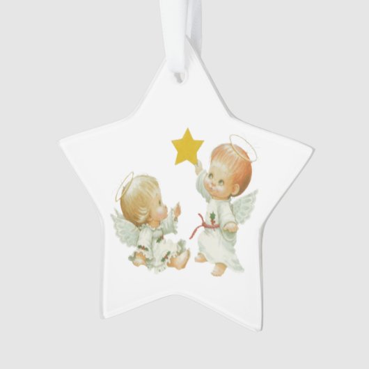 Baby-Weihnachtsengel Ornament (Vorderseite)