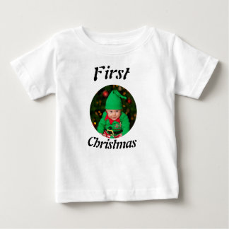 Baby-Weihnachtsfoto Baby T-shirt