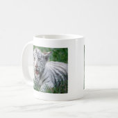 Baby-Weiß-Tiger Kaffeetasse (Vorderseite Links)