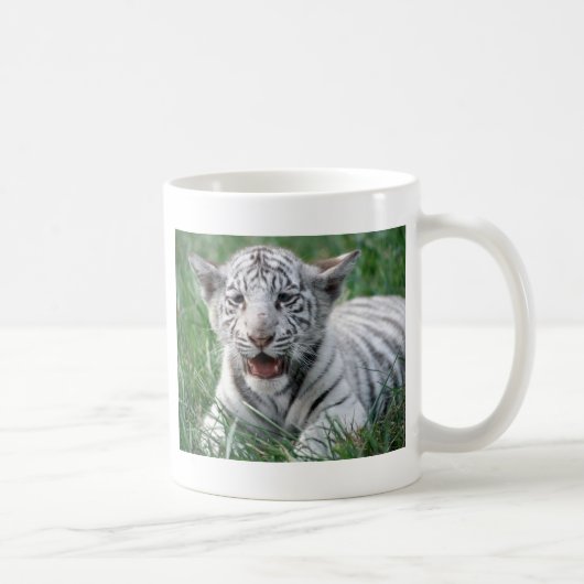Baby-Weiß-Tiger Kaffeetasse (Rechts)