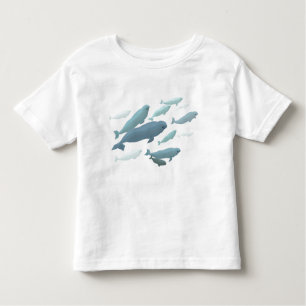 Baby-Weißwal-Wal-T - Shirt-niedliche Kleinkind T-shirt