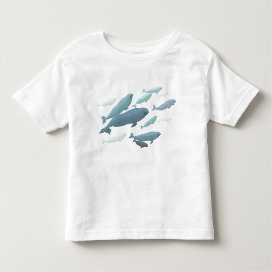 Baby-Weißwal-Wal-T - Shirt-niedliche Kleinkind T-shirt (Vorderseite)