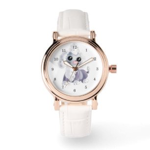 Baby Welpen-Uhr-Geschenk - Malerei Armbanduhr