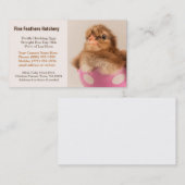 Baby Welsummer Küken im Ei-Huhn-Brutplatz Visitenkarte (Vorne/Hinten)