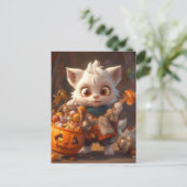 Baby Werewolf mit Candy Basket Postcard Postkarte (Stehend Vorderseite)