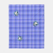 Baby Westie BLAST Kariert Fleece Blanket (Vorderseite)