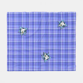 Baby Westie BLAST Kariert Fleece Blanket