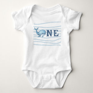 Baby Whale 1. Geburtstag unter dem Meer Strampler