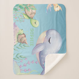 Baby Whale Blanket Sherpadecke