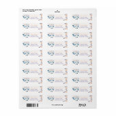 Baby Whale Boho Peach Lavender Floral Design - (Vorne)