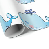 Baby Whale Geschenkpapier (Rolleneckpunkt)