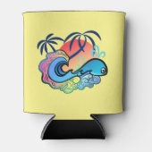 Baby Whale Surfer Dosenkühler (Vorderseite)