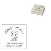 Baby White Cat Jumpsuit Araddress Gummistempel (Stempel)