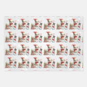 Baby White Lambs Weihnachtskids Geschenkpapier Set (Vorderseite 2)