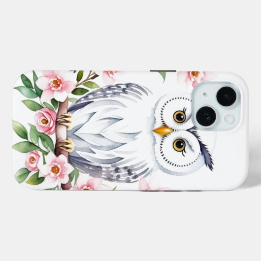 Baby White Owl Case-Mate iPhone Hülle (Rückseite (Horizontal))