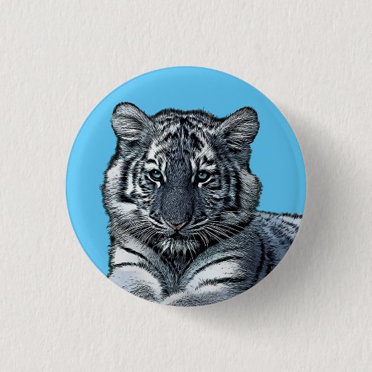 Baby-White-Tigercub-Safari Button (Vorderseite)