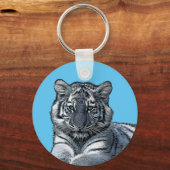 Baby-White-Tigercub-Safari Schlüsselanhänger (Vorderseite)