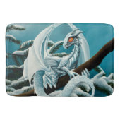 Baby White Winter Dragon Badematte (Vorderseite)