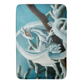 Baby White Winter Dragon Badematte (Vorderseite Vertikal)