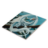 Baby White Winter Dragon Fliese (Seite)