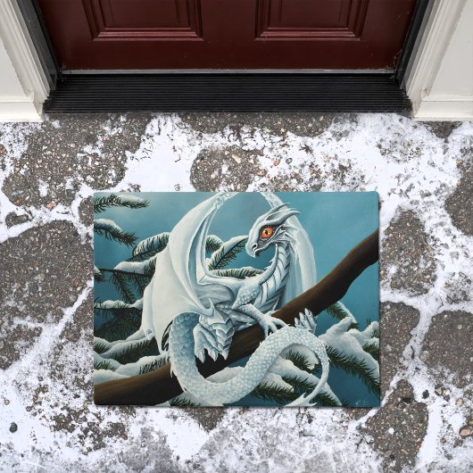 Baby White Winter Dragon Fußmatte
