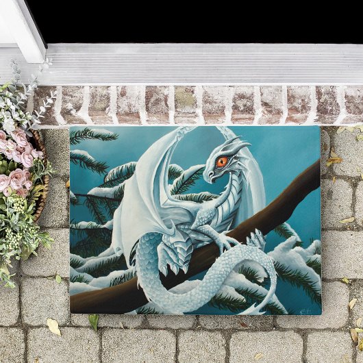 Baby White Winter Dragon Fußmatte