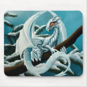 Baby White Winter Dragon Mousepad (Vorne)