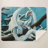 Baby White Winter Dragon Sherpadecke (Vorderseite (Horizontal))