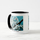 Baby White Winter Dragon Tasse (Vorderseite Links)