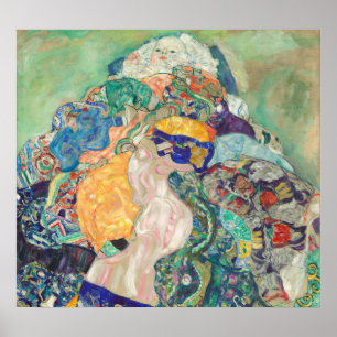 Baby (Wiege) - Gustav Klimt Fine Art Poster