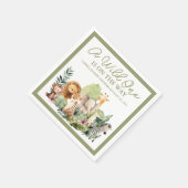 Baby Wild Animal Paper Napkin Serviette (Ecke)