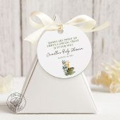 Baby Wild Animal Round Favor Tag Geschenkanhänger