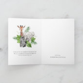 Baby Wild Animals | Babydusche Vielen Dank Dankeskarte (Innenseite)