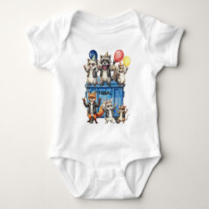 Baby-Wildgeburtstag-Body Baby Strampler