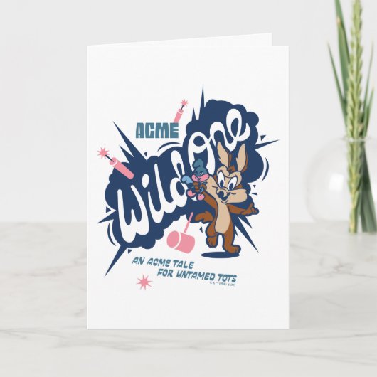 Baby WILE E. COYOTE™ - Wild One Karte (Vorderseite)