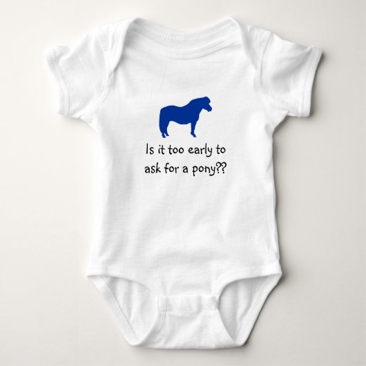 Baby will Pony Strampler (Vorderseite)