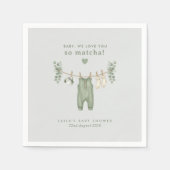 Baby, wir lieben dich so sehr Matcha! Papiertasche Serviette (Vorderseite)