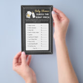 Baby wird Baby Shower raten Richtiges Preisspiel Flyer (Handgriff)