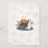 Baby wird Babydusche Einladung (Rückseite)