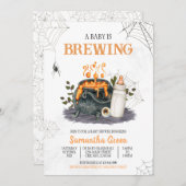 Baby wird Babydusche Einladung (Vorne/Hinten)