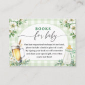 Baby wird Babyduschenbeerbücher für Baby zubereite Begleitkarte (Vorderseite)